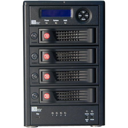 CRU-DATAPORT Rtx Secure 410-3Qr Four-Bay Encrypted Raid Enclosure, Aes 256Bit 35450-3130-0100
